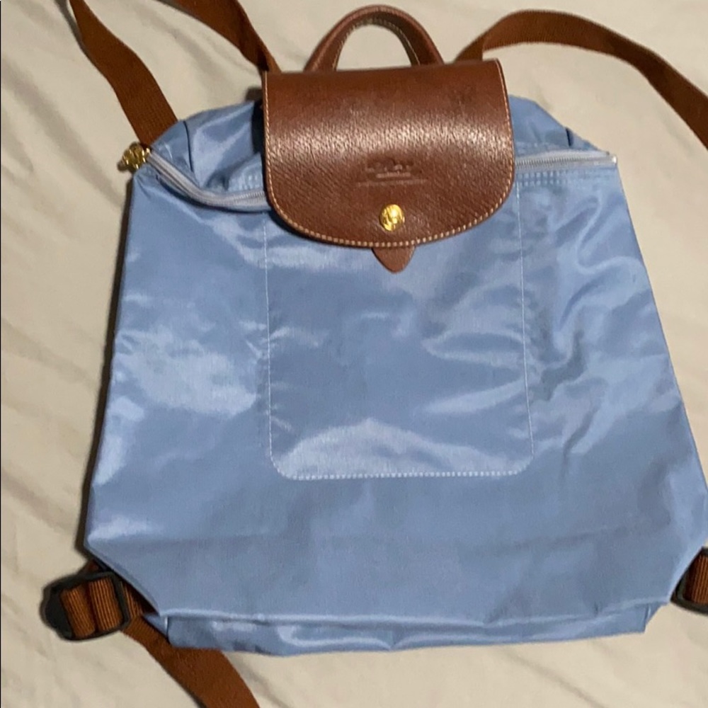Longchamp backpack light blue sac a dos